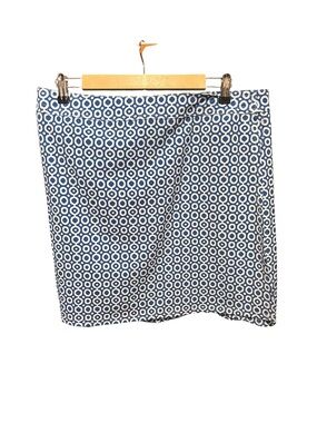 Ripskirt Blue Geometric Print Mini Skirt XL Beachy Swim